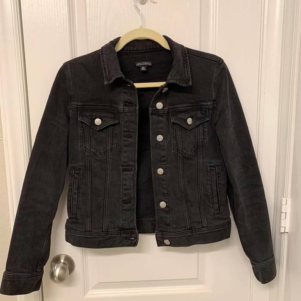 J. Crew Black Denim Jacket